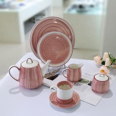 China Viables Made in China Top Quality Ceramic 27pcs Tea Set Customize for sale