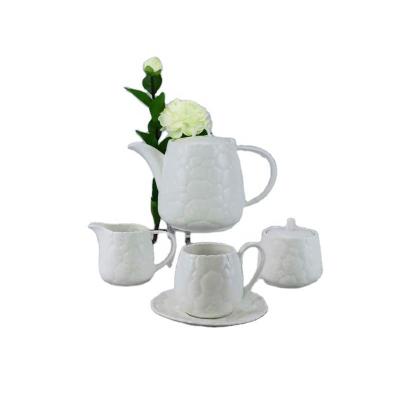 China Good Quality China Hot Sale Cheap Viable Tea Set Cups and Saucers Teapot Cup Sets for Coffee and Tea for sale