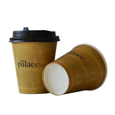 China 12oz 16oz 18oz Disposable Eco-friendly Biodegradable Stored Hot Selling Single Wall Paper Cups With Lids Paper Cups Icy Cold Paper Cups for sale