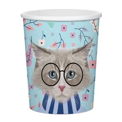 China Disposable Unique Design Soup Cup Smoothie Disposable Paper Cup for sale