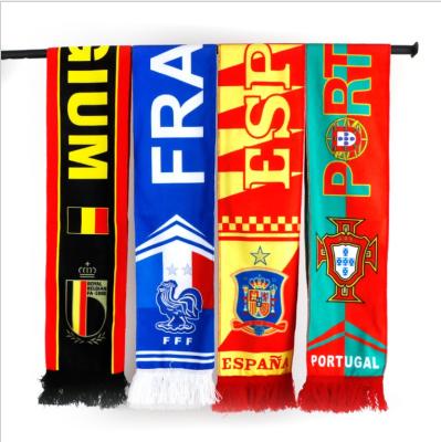 China Long Last 32 European 2021 Cup Scarf Fans Scarf Souvenir Gifts Goods In Stock for sale