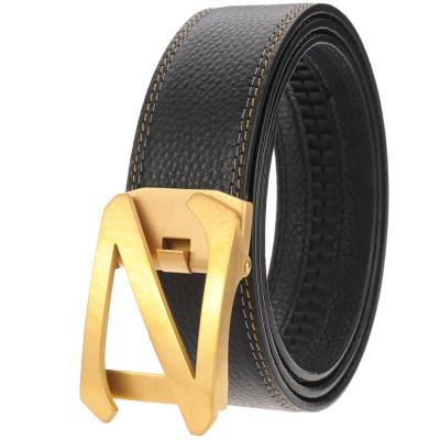 China Wholesale Hot Selling Daily Life Amazon ALLOY Buckle Belt Men Belt Genuine Leather Belt For Men for sale