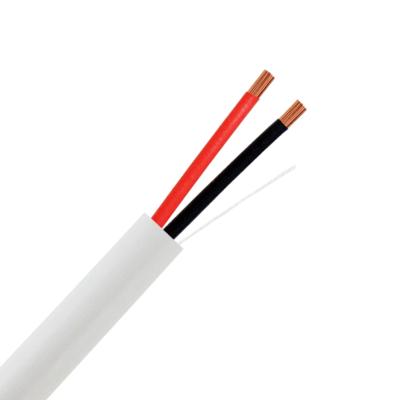 China High End Audio Transmission 2C 16AWG Stranded Oxygen Free Copper Conductor CL2R or CL3R Unshielded White Flexible Riser Audio Cable for sale