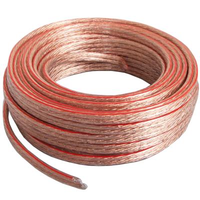 China 4.0mm2 Cores 4.0mm2 OFC Copper High Low Noise TIANJIE Conductor Grade 2 Speaker Cable Transparent Wire for sale