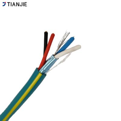 China Signal Transfer Panels CONTROL CABLE Stranded 22AWG 2 Core(Shielded) + 18AWG 2 Core(UnShielded) Power Limited Control Circuits Cable for sale