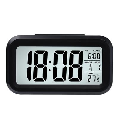 China Smart Calendars LCD Digital Temperature Display Calendar Synchronizes Hot Amazon Desktop and Table Alarm Clock with Nap for sale