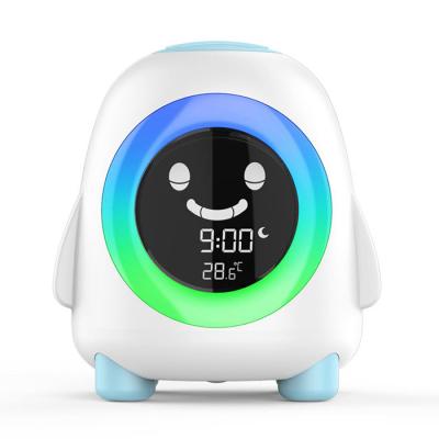 China Creative Calendars Alarm Clock Digital Cartoon Room Desk Table Wall Clock Led Clock for sale