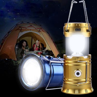 China Solar Charging/DC Charging Custom Portable Extendable Light Small Switch LED Tent Mini Camping Lantern Outdoor Lamp For Emergency for sale