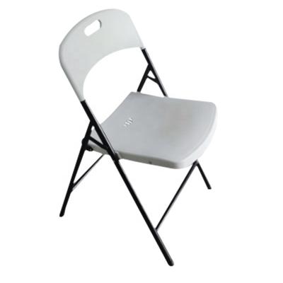 China Outdoor Furniture 3 Pack Eco-freindly Silla Plegable Plastic Relax Folding Chair Big Style Ivory Steel Frame for sale