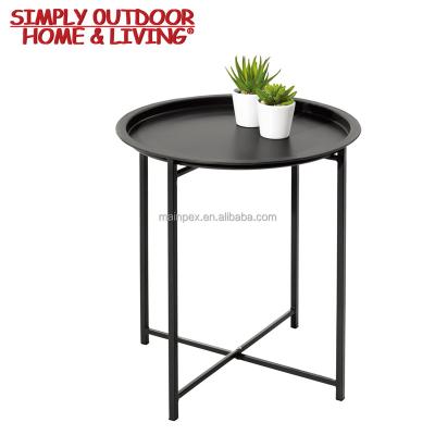 China Modern Metal Frame Furniture Design Mobile Home Furniture Round Side Table for sale