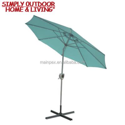 China High Quality Patio\Garden\Outdoor\Hotel\Beach Patio Holding Parts New Design Outdoor Canvas Parasol Luxury Beach Umbrella with CRANK and TILT for sale