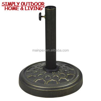 China Eco-friendly outdoor universal patio round cast iron sunshade umbrella base holder market hot sale for sale