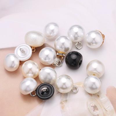 China Washable high quality pearl buttons for clothes pearl ball sewing buttons for shirts for sale