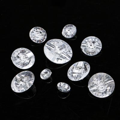 China Viable Plastic Clear Button Crystal Buttons For Clothing Acrylic And Sofa for sale