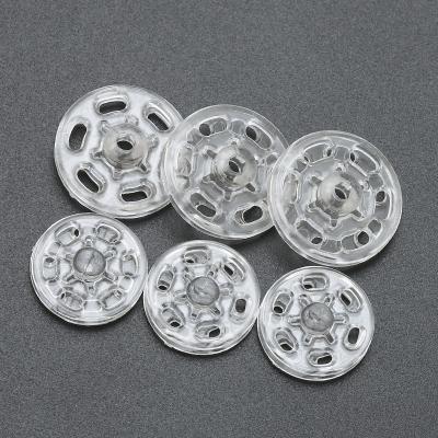 China Wholesale 7-21mm Viable Transparent Plastic Buckle Custom Snap Button Garment Accessories For Clothing for sale