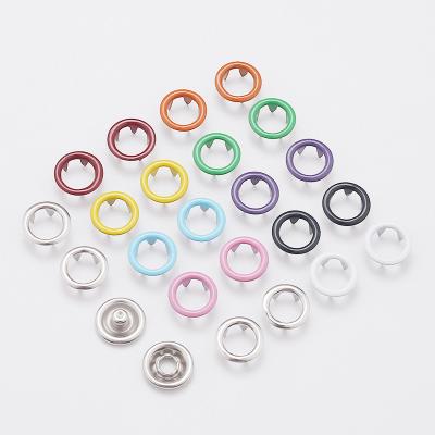 China Colorful Dry Cleaning Factory Wholesale Price Garment Accessories Five Claw Fork Metal Press Button Snap Fasteners For Baby Clothing for sale