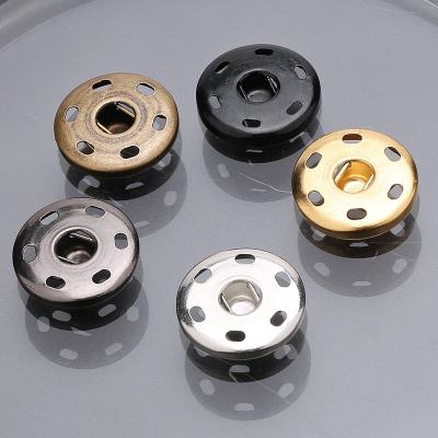 China Other Hot Selling Round 2 Piece Metal Snap Invisible Sewing Button For Clothing for sale