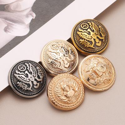 China High Quality Dry Cleaning Custom Metal Buttons Button Sewing Gold Set For Men Women Blazer Jumper Coat Button for sale