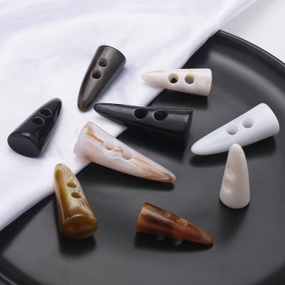 China Viable High Quality Fancy Resin Buffalo Oval Horn Buttons For Coat for sale