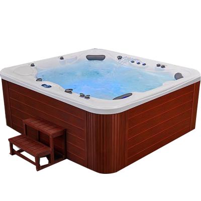 China Freestanding Hot Tub Porcelain Spa Porcelain Hot Tub Cheap Outdoor Spa for sale