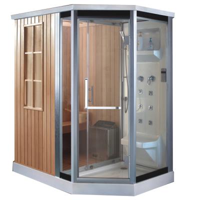 China Computer control panel ozone sauna steamsteam shower 1 person steam bath sauna compartments sauna cabin price for sale