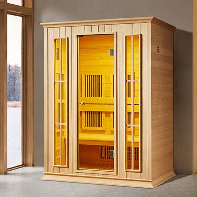 China Computer Control Panel Two Person Infrared Far Infrared Sauna Japan Sauna Manufacturer for sale