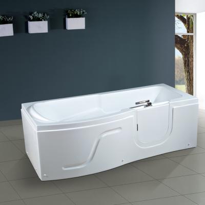 China HS-B1113 Open Door Freestanding Bathtub Walk-In Tub Tubs With Door For Elderly for sale