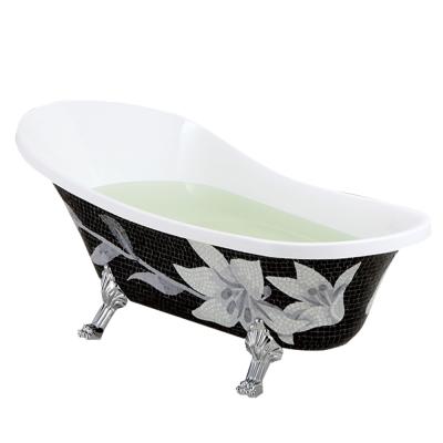 China HS-B511-5 Antique Style Tin Freestanding Bathtub Antique Tub for sale