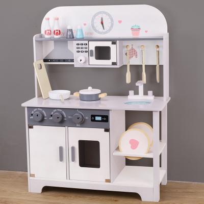 China Hot Sale Wooden Pretend Role Play Wooden Kitchen Toys For Girls for sale