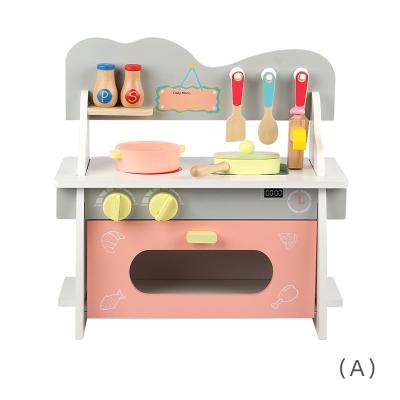 China Hot Selling Wood Pretend Play Accessories Wooden Kitchen Set For Kids Toy for sale