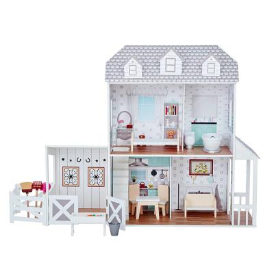 China 2022 Miniature Handcraft Villa 3d Wooden Bedroom Creative Doll Toy Furniture Diy Dollhouse Miniature Kids Set Large Doll Bedroom For Girls for sale