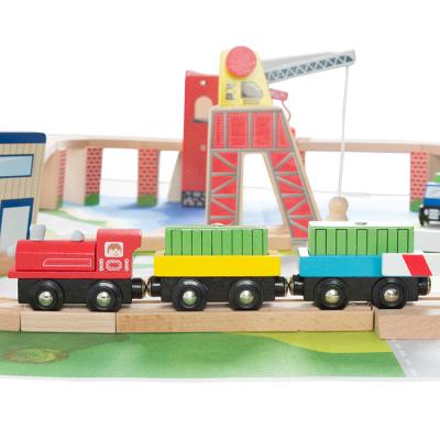 China High Quality Cheap Double Loop City-Oriented Railway Set Railway Toy Railway Toy Train Track KK135 for sale