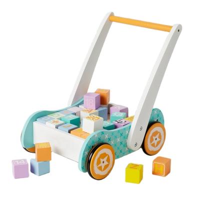 China First Walker Toy Building Blocks Wooden Learning Baby Walker With Professional Technical Support KT151 for sale