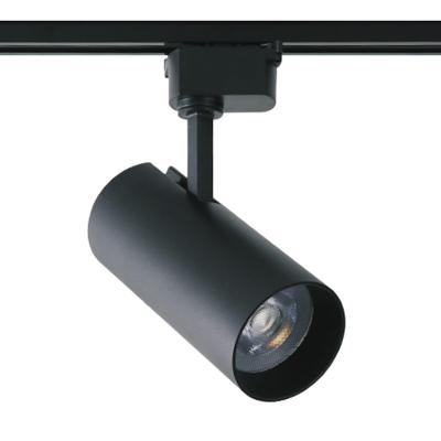 China Modern Warehouse Office Lighting Adjustable 30w Black Shell Led Cob Track Light for sale