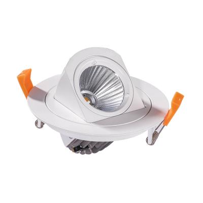 China Modern hot sale led spotlights 30 50 70 watt white housing led light downlight single arm design cob led downlight for sale