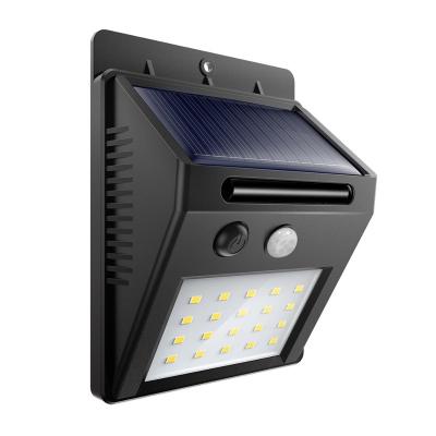 China LANDSCAPE Solar Panel Motion Sensor Wall Light Outdoor Waterproof Pir Outdoor Garden Solar Energy Led Solar Lamp for sale