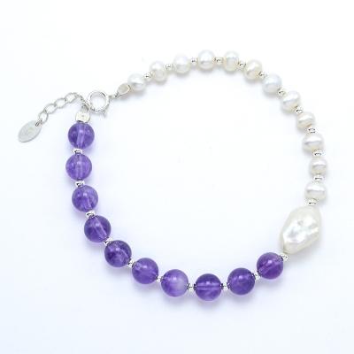 China New Arrival TRENDY Amethyst Bracelet Bead Bracelet for sale