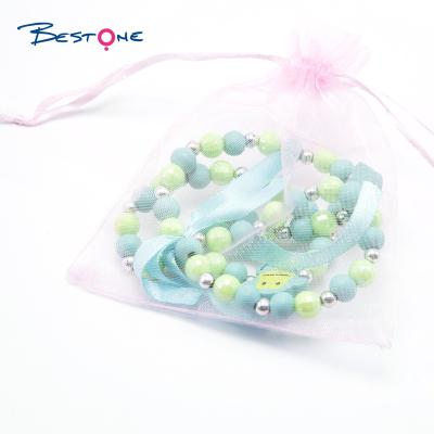 China Bestone Cute Kids and Girls Jewelry Set Wooden Bracelet Set for DIY Jewelry for sale