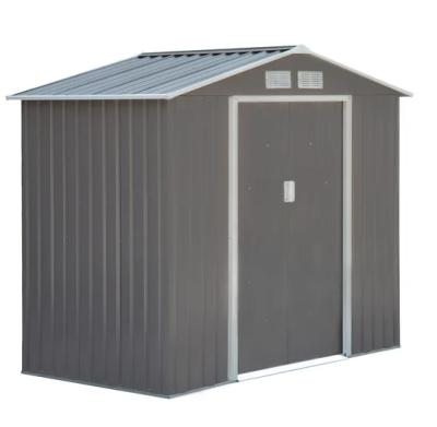 China Easily Assembled Prefab Metal Frame Garden Tool Shed Part 6ft x 5ft Customized Outdoor Shed For Backyard for sale