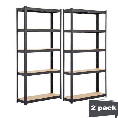 China Heavy Duty Corrosion Protection KINDE 2 Sets Metal Rack Shelving Adjustable Industrial Boltless Storage Shelving 180x30x180CM for sale