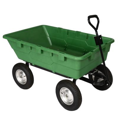 China KINDE Convenience Carrying Garden Dump Cart with Durable Rubber Wheels Multifunctional Garden Tool Cart TC2135A for sale