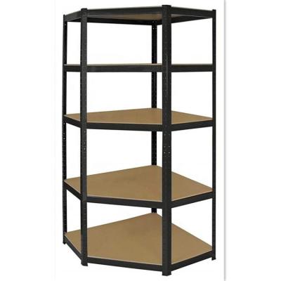 China Corrosion Protection KINDE 5 Tier Metal Boltless Corner Rack Burying Adjustable Five Angle Racking Buries Stacking Racks 180X70X43X40CM Steel 180cm for sale