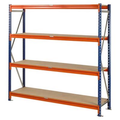 China Corrosion Protection KINDE 4 Row Unit Boltless Metal Rack Adjustable Heavy Duty Shelving Shelves Load 2000KG 183x196x61CM for sale