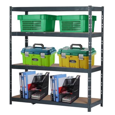 China Adjustable Industrial Heavy Duty Corrosion Protection KINDE 4 Tier Metal Storage Shelving Warehouse Rack Shelving 1600KG 180*160*60CM for sale