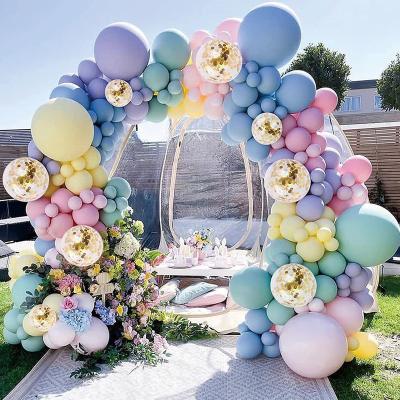 China Party Decration Balloons Wholesale New Macaron Balloon Set Birthday Party Decoration Wedding Room Decoration Latex Balloon for sale