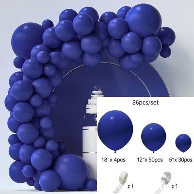 China Party Decration Balloons Blue Arch Kit Different Size Latex Balloon Arch Balloon Set All Color Birthday for sale