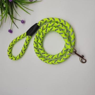 China Viable Factory Hot Sales 100% Dog Leash Green Cotton Pet Leashes for sale