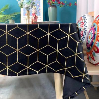 China Waterproof Heavy Cotton Cloth Cotton Dining Table Cover Kitchen Dining Table Cover Rectangle Table Dustproof Cover for sale