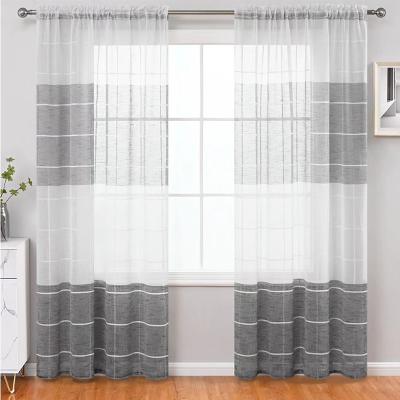 China Blackout Custom Size Semi Grommet Bedroom Curtains Curtains For Living Room Cortinas for sale