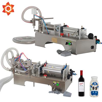 China Manual beverage bottle filling machine 1000ml/k cup filling machine coffee/cream filling machine for cake for sale